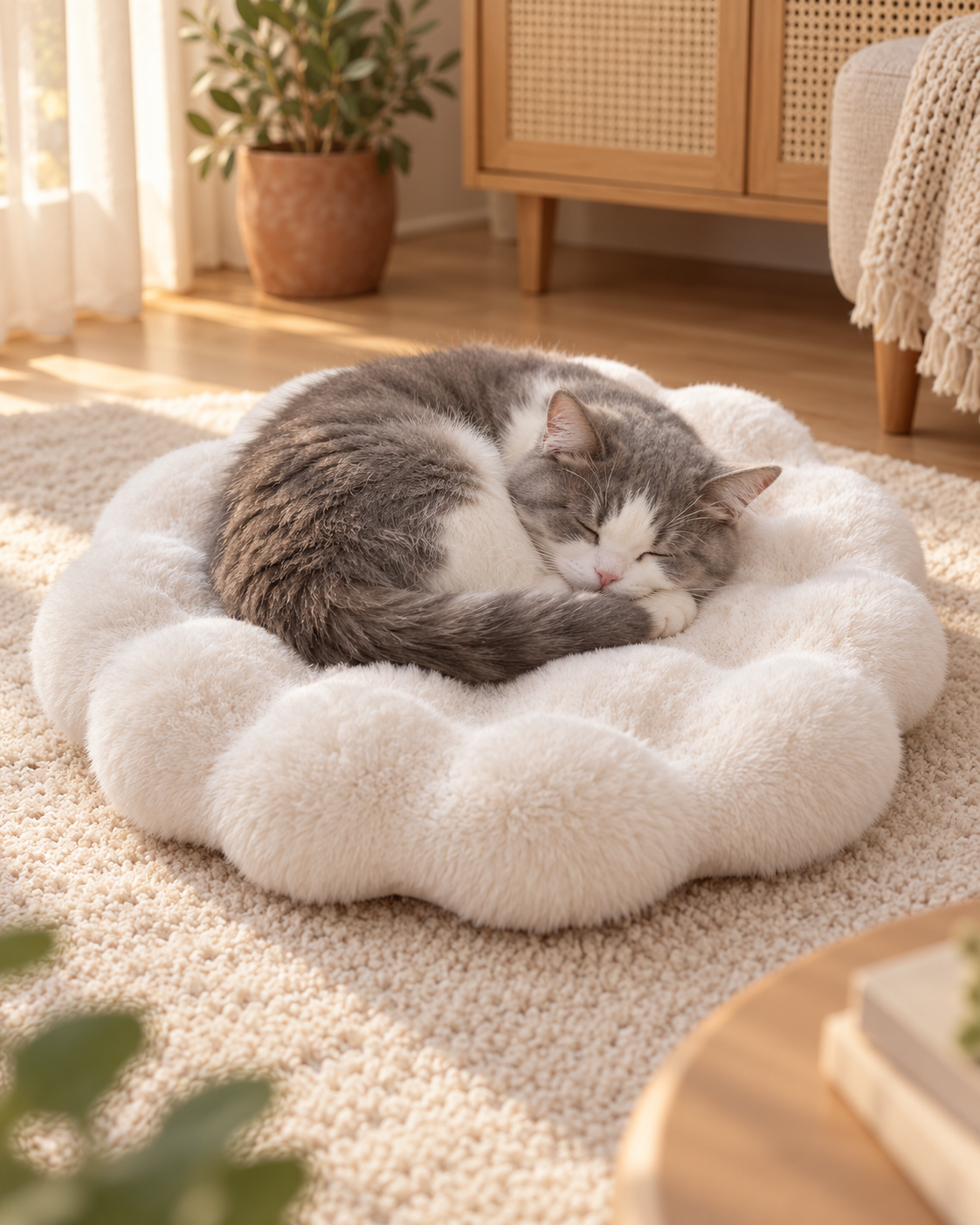 The Loaf Nest · Faux Rabbit Fur
