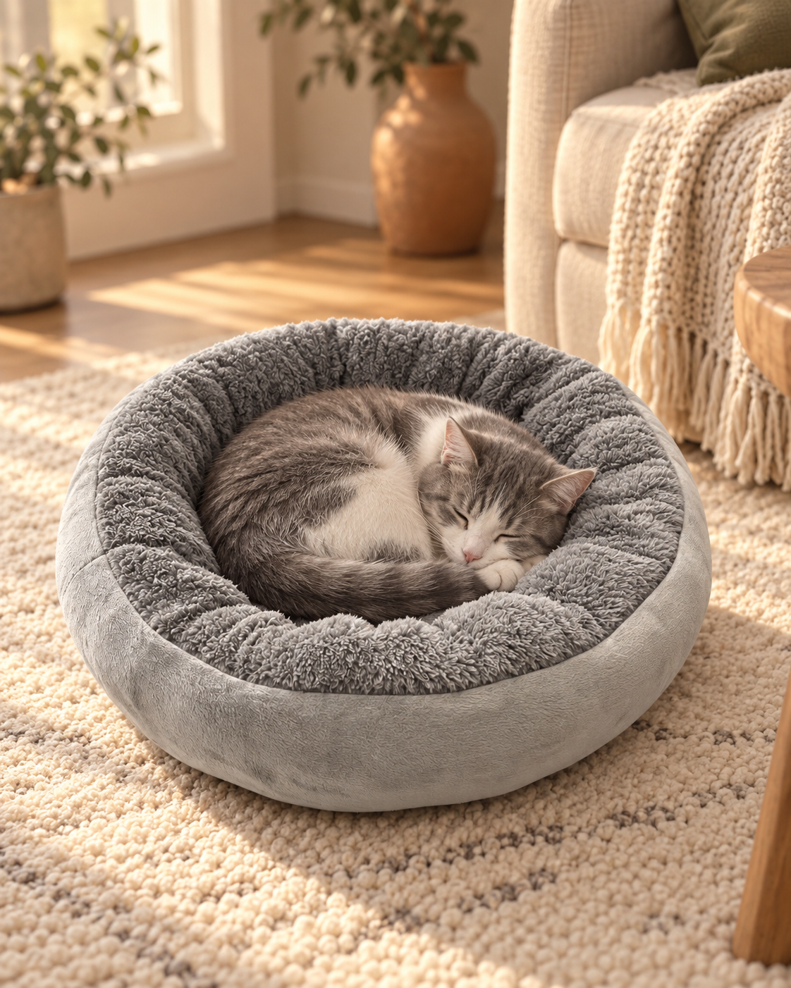 The Loaf Cushion · Round Plush