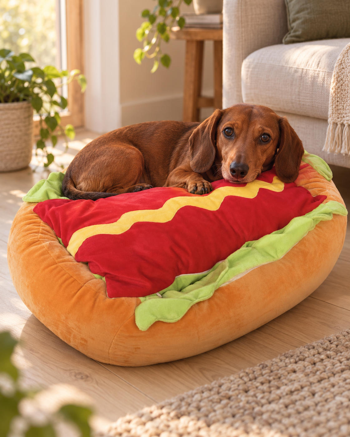 The Hot Dog Bed · Washable
